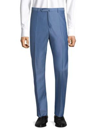 Incotex Matty Tailored Trousers In Light Pastel Blue
