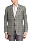 GIORGIO ARMANI Classic Windowpane Sportcoat