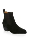 HUNTER Suede Ankle Booties