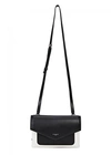 GIVENCHY DUETTO MONOCHROME LEATHER SHOULDER BAG
