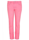 MSGM BRIGHT PINK CROPPED SKINNY JEANS