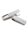 M CLIP HONEYCOMB ETCHED STAINLESS STEEL MONEY CLIP,PROD204780071