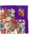 GUCCI Flora Tiger printed scarf,4992433G10312573515