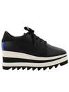 Stella Mccartney Stella Mc Cartney Sneak Elyse Wedge Sneakers In Black