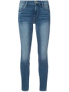 Frame Le High Skinny Crop High-rise Skinny Jeans In Blue