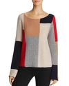 JOIE ADENE COLOR-BLOCKED WOOL & CASHMERE SWEATER,17-5-001671-SW00729