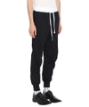 HAIDER ACKERMANN BLACK AND IVORY MOONSHAPE COTTON SWEATtrousers,1833818222 099