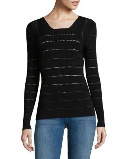 Narciso Rodriguez Linear Grid Jumper In Black