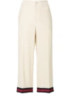 GUCCI WEB-TRIMMED TROUSERS,494473ZHS0312567998