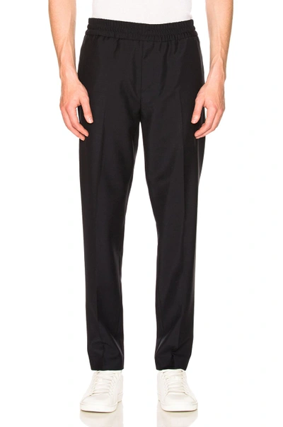 Acne Studios Midnight-blue Boston Wool And Mohair-blend Suit Trousers In Navy