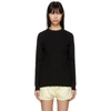 CARVEN CARVEN BLACK TEXTURED KNIT SWEATER,8409PU016
