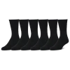 Csg Crew Socks 6 Pack In Black