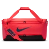 Nike Brasilia Small 9.5 Duffel Bag In Black/diffused Blue/hot Lava