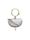 Chloé Nile Minaudière Bracelet Bag - Grey