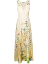 ALBERTA FERRETTI FLORAL PRINT MAXI DRESS,A0433164112579563