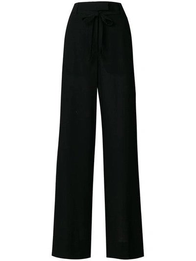 Ann Demeulemeester Flared Tailored Trousers In Black