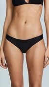 Pilyq Basic Ruched Bikini Bottoms Black In Black