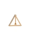 SHIHARA embellished triangle earring,01DIAMOND3D10MM