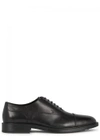 TOD'S BLACK LEATHER OXFORD SHOES