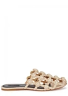 Alexander Wang Amelia Grid Studded Caged Leather Mule Flat