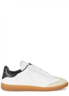 Isabel Marant Bryce White Low Top Sneakers With Suede Insert And Logo Detail In Leather Woman In White