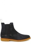 COMMON PROJECTS ANTHRACITE SUEDE CHELSEA BOOTS