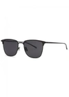 SAINT LAURENT SL150T BLACK CLUBMASTER-STYLE SUNGLASSES,2513262