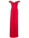 MARCHESA NOTTE OFF-SHOULDER MAXI DRESS,N18G046612474722