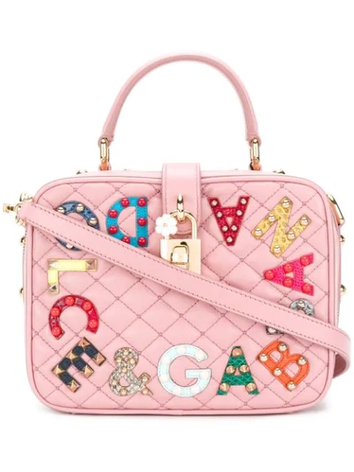 Dolce & Gabbana Dolce Soft迷你手提包 In Pink