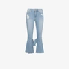 SJYP SJYP CROPPED KICK FLARE JEANS,PWMS1DP1090012545044