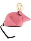 Loewe Mouse Leather Coin Purse In Pink