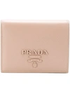 PRADA compact logo wallet,1MV2042EBW12549030