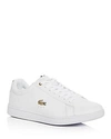 LACOSTE MEN'S CARNABY LEATHER LACE UP SNEAKERS,735SPM000621G