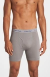 Calvin Klein Men's Cotton Stretch Boxer Briefs 3-pack Nu2666 In Grey