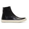 RICK OWENS RICK OWENS BLACK AND OFF-WHITE MASTODON ELASTIC BOOTS,RU18S5865 LBO