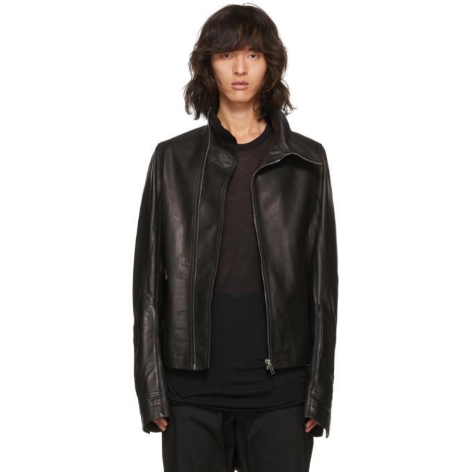 16FW リックオウエンス レザー ライダースジャケット 40 Rick Owens リックオウエンス レザージャケット ブラック (RICK