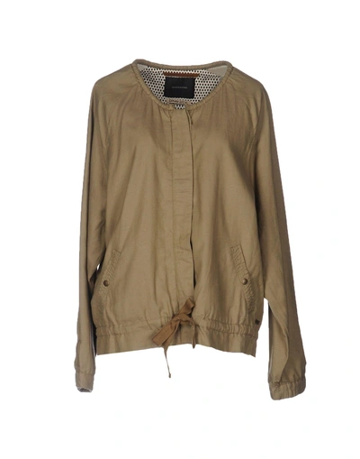 Maison Scotch Bomber In Military Green