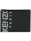 KENZO Kenzo Paris print clutch,F855PM202F2412590797