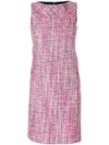 AKRIS TEXTURED SHIFT DRESS,680284370012588946