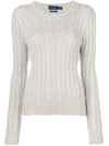 POLO RALPH LAUREN POLO RALPH LAUREN CABLE-KNIT SWEATER - NUDE & NEUTRALS,21158000905012583104