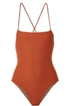 Mara Hoffman Olympia One-piece Swimsuit In Brick