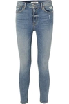 GRLFRND KENDALL PETITE DISTRESSED HIGH-RISE SKINNY JEANS