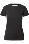 HELMUT LANG OPEN-BACK STRETCH-COTTON JERSEY T-SHIRT