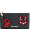 MIU MIU PATCH EMBROIDERED POUCH,5MB0062ELZ12589062