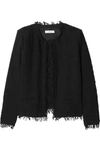 Iro Shavani Frayed Cotton-blend Bouclé Jacket