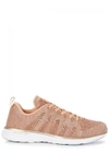 Apl Athletic Propulsion Labs Techloom Pro Metallic Mesh Sneakers In Rose