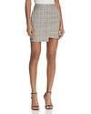 JOA ASYMMETRIC PLAID SKIRT,BC6488