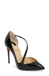 CHRISTIAN LOUBOUTIN STRAPPY HALF D'ORSAY PUMP,1180825