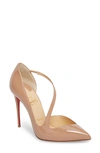 CHRISTIAN LOUBOUTIN STRAPPY HALF D'ORSAY PUMP,1180825