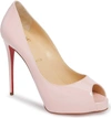 Christian Louboutin 'prive' Open Toe Pump In Pompadour